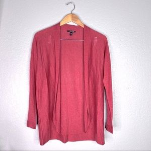 Eileen fisher open lightweight cardigan merino wool alpaca small petite